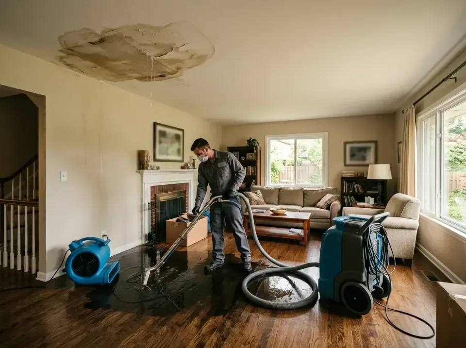 attic-pipe-burst-ceiling-drip-008 — frequently asked questions, Water Damage Restoration & Carpet Care in Williamsburg, VA